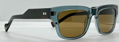 Entourage of 7 Runyon 10-49 Sunglasses-Made in Japan-Transparent Slate Blue|Tortoise-54mm-Full Kit