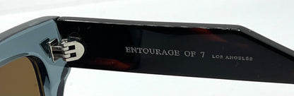Entourage of 7 Runyon 10-49 Sunglasses-Made in Japan-Transparent Slate Blue|Tortoise-54mm-Full Kit