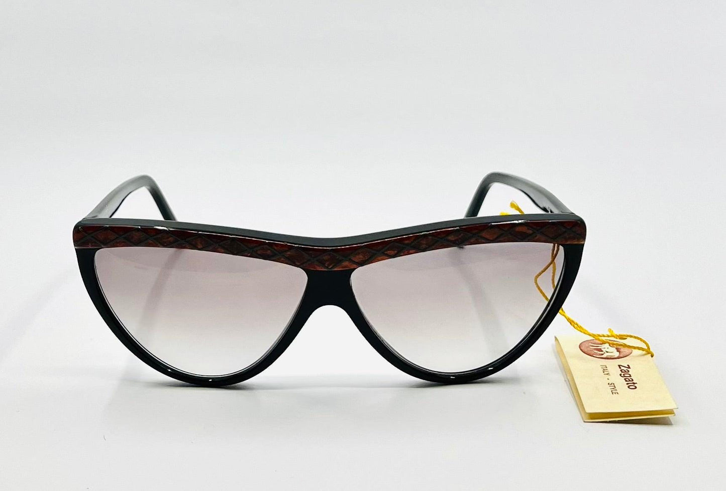 Zagato Drakkar Sunglasses 093 Deadstock Vintage 1980S Handmade Italy Gradient