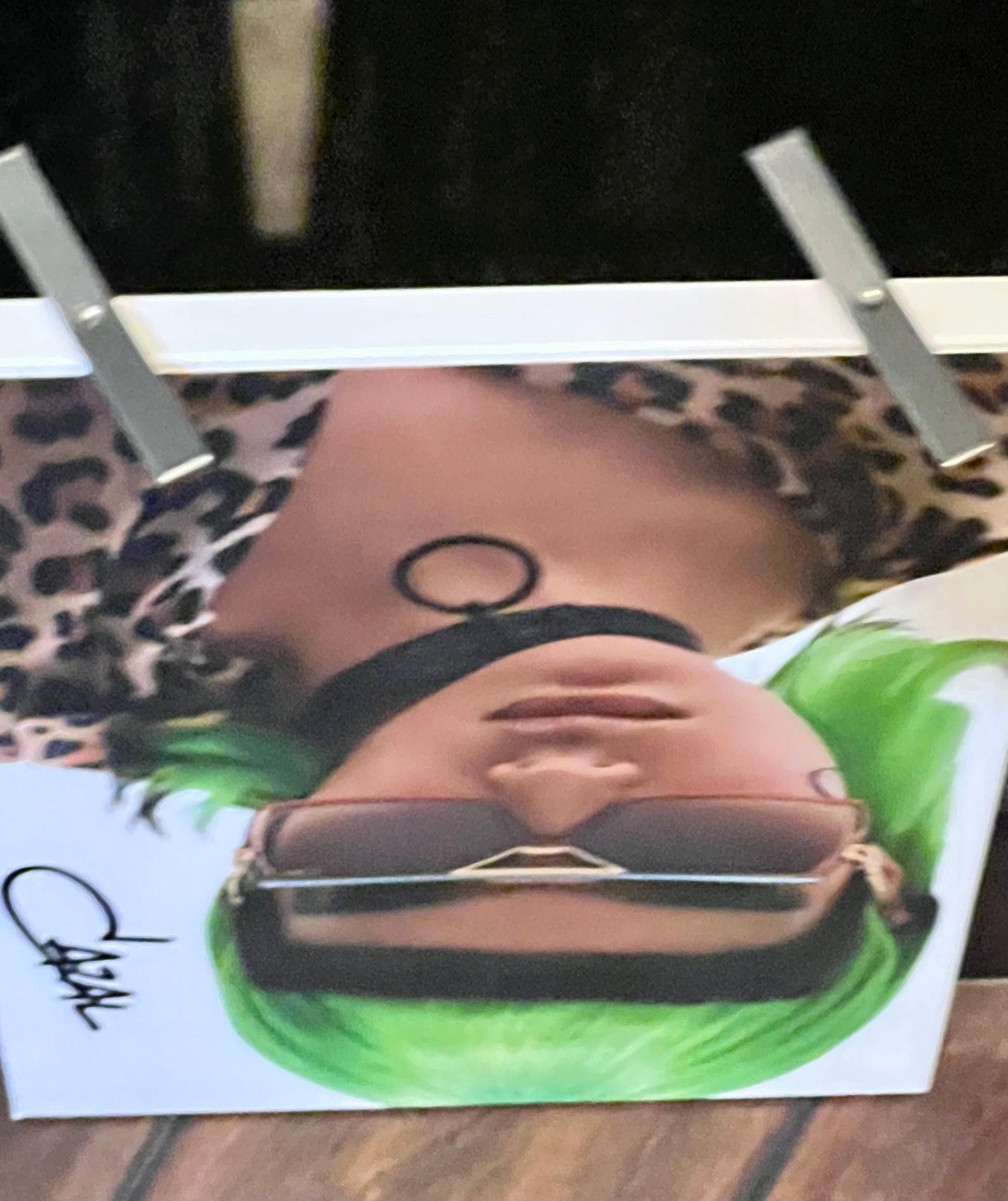 Cazal Counter Cards- Dual Sided Countertop Displays-Metal Foldout Legs-Brand New