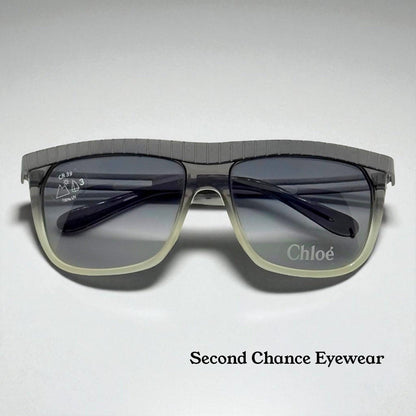 Chloé Cl2186 C01-Vintage Shield Sunglasses-Rare|Unworn-France-58Mm-Grey Gradient
