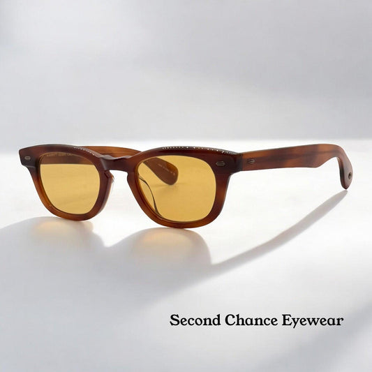 Garrett Leight California Optical Lo-B Vinbrt 46-23 Full Kit-New|Unworn -Discontinued