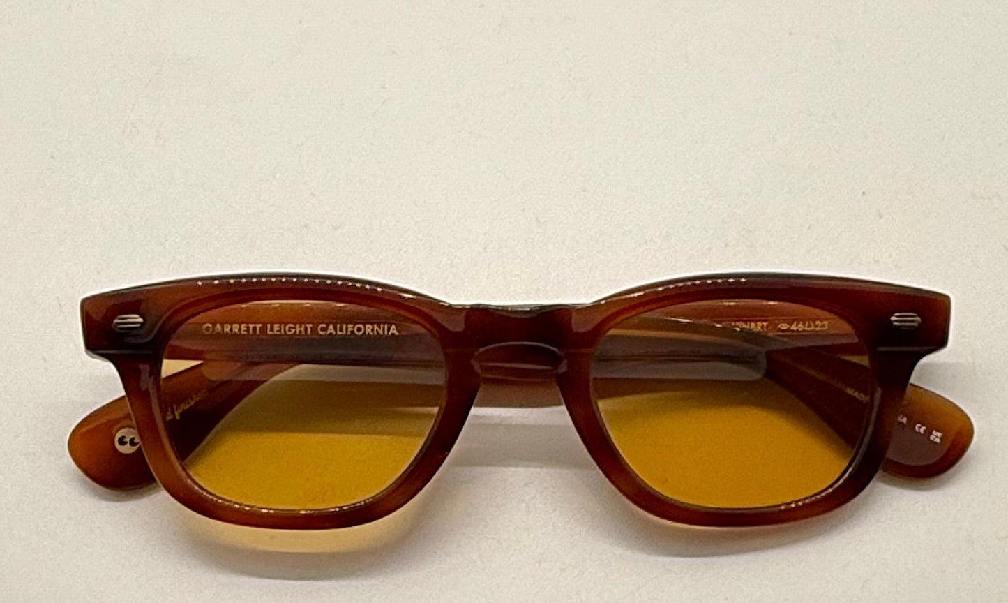 Garrett Leight California Optical Lo-B Vinbrt 46-23 Full Kit-New|Unworn -Discontinued