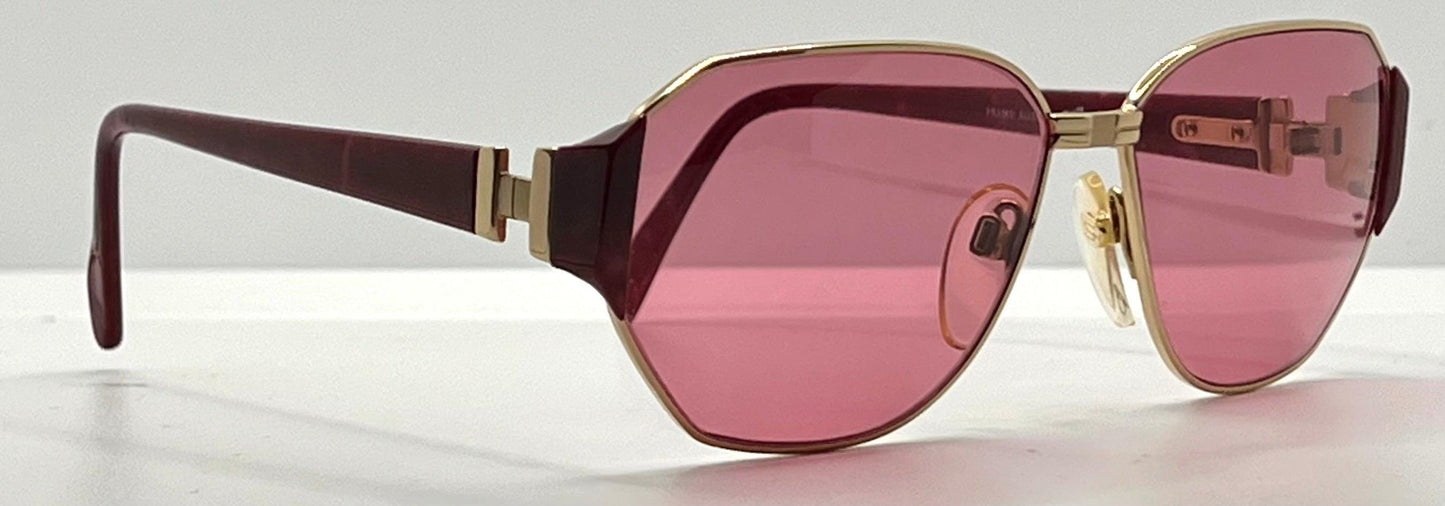 Silhouette M 6104|20 V6055 Vintage Sunglasses W|New Solid Pink Custom Lenses-58Mm-Unworn|Nos