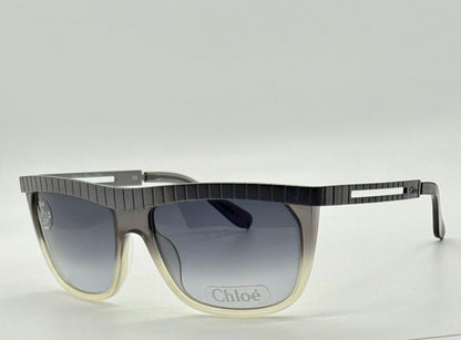 Chloé Cl2186 C01-Vintage Shield Sunglasses-Rare|Unworn-France-58Mm-Grey Gradient