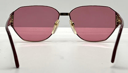 Silhouette M 6104|20 V6055 Vintage Sunglasses W|New Solid Pink Custom Lenses-58Mm-Unworn|Nos