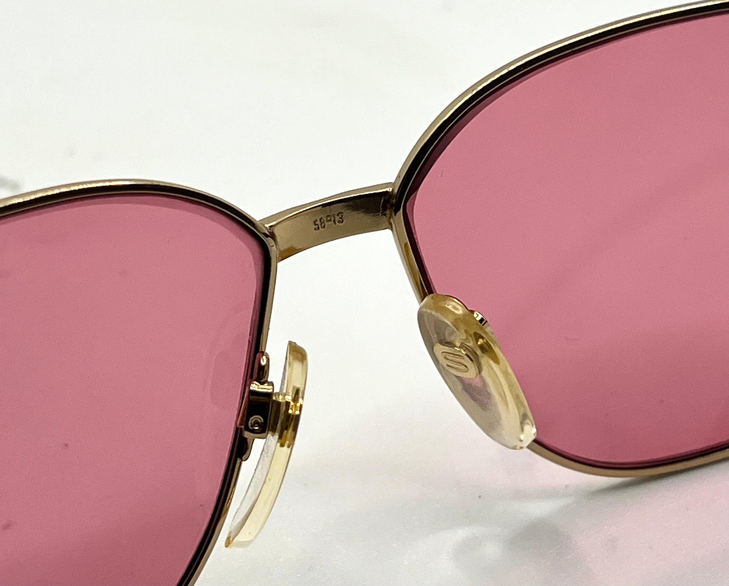 Silhouette M 6104|20 V6055 Vintage Sunglasses W|New Solid Pink Custom Lenses-58Mm-Unworn|Nos