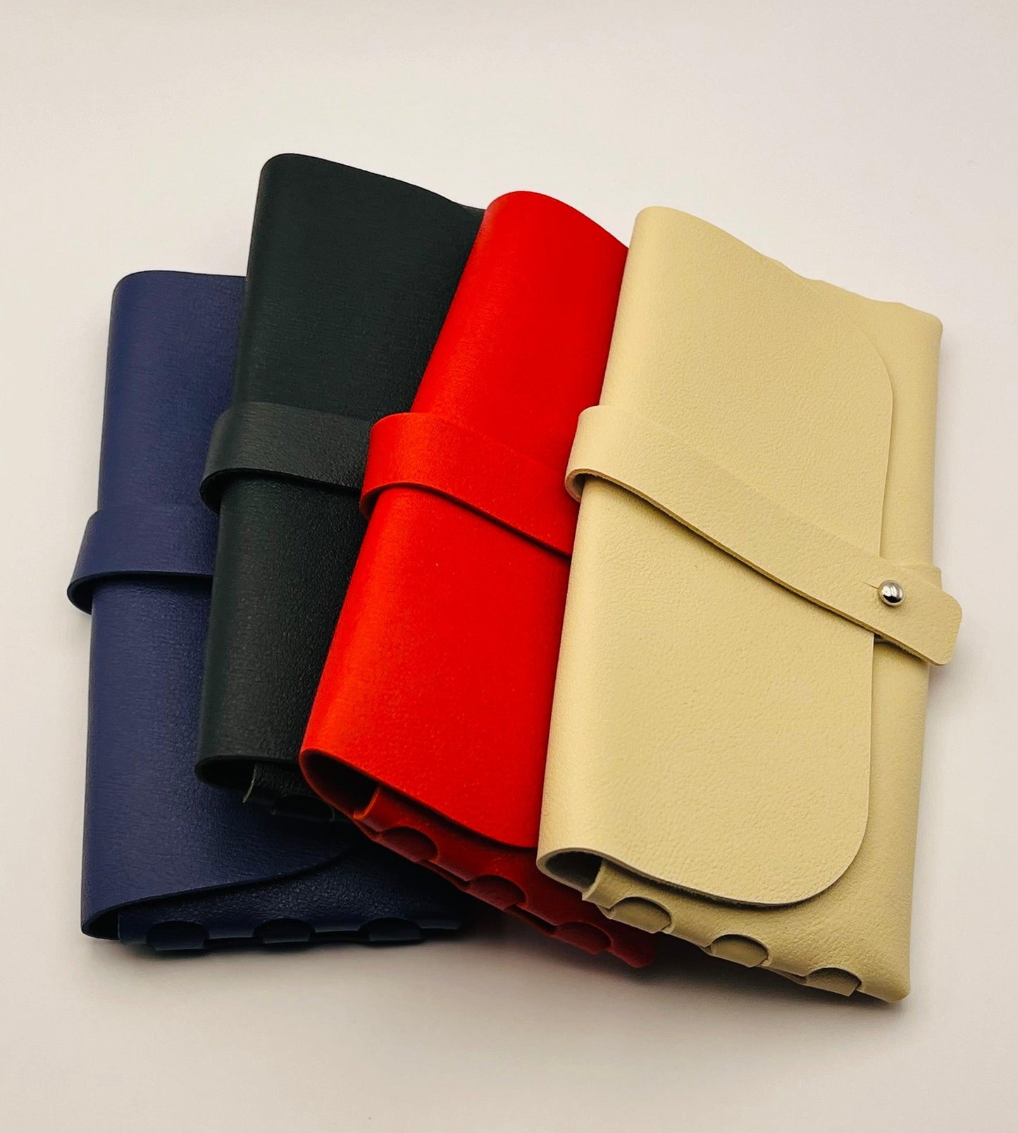 The 4 Pack: Soft Eco-Friendly Leather-Eyeglasses Case- Sleek & Secure - Perfect Fit!