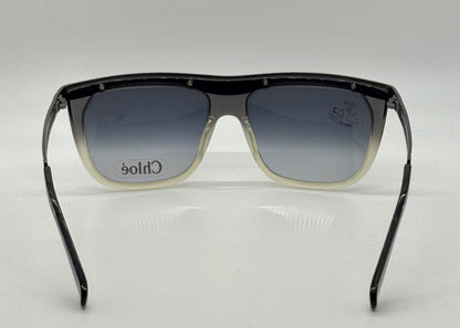 Chloé Cl2186 C01-Vintage Shield Sunglasses-Rare|Unworn-France-58Mm-Grey Gradient