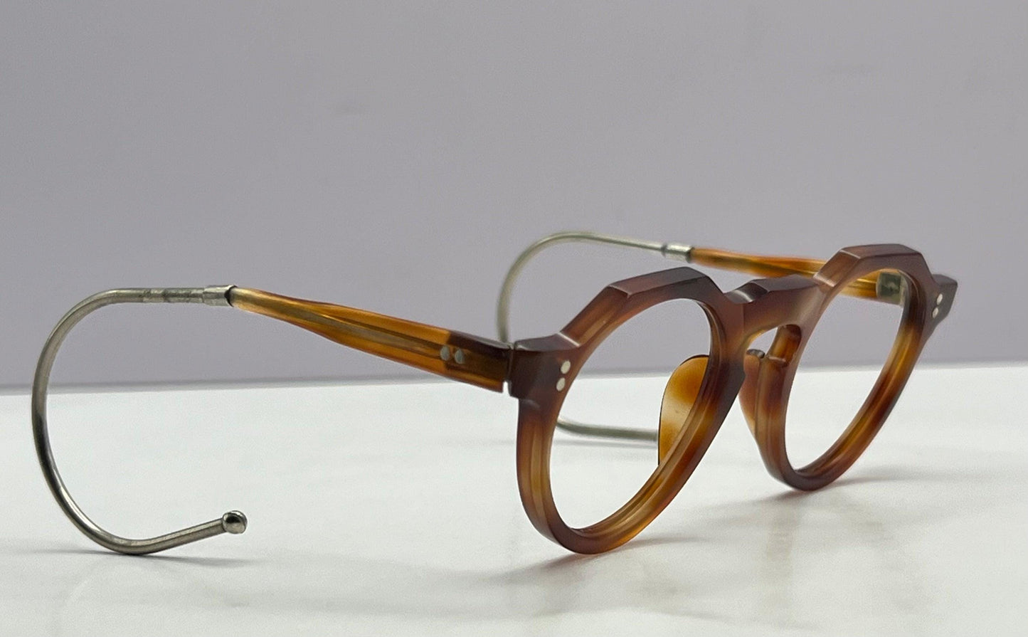 Vintage 1940’S Children’S Acetate Eyeglass Frames With Coil (Rat Tail) Temple Tips (Prevents Slippage)-New|Old Stock