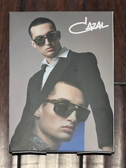 Cazal Counter Cards- Dual Sided Countertop Displays-Metal Foldout Legs-Brand New