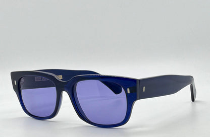 Cutler And Gross M1016 Cnb Sunglasses W|New Solid Soft Plum|Purple Tint Custom Lenses-Rare Blue-56Mm-Handmade In Italy
