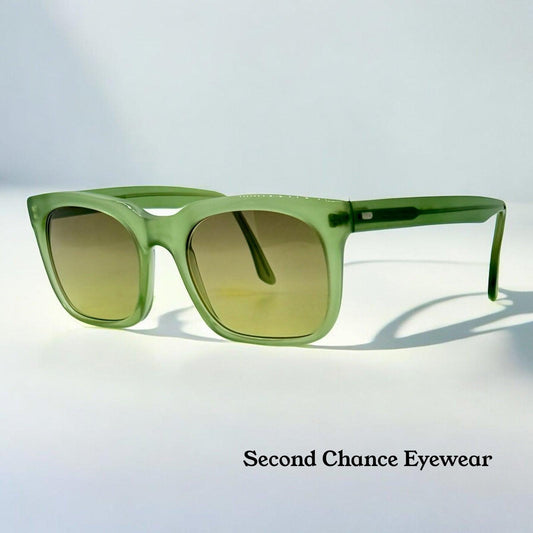 Cutler and Gross M:0974 Green Vintage Sunglasses w|New Olive–Citrus Gradient Custom Lenses-50mm