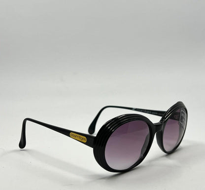 Courrèges Paris S50 Bk 140 Oversized Round Sunglasses-Vintage|Deadstock-Original Gradient Lenses-France