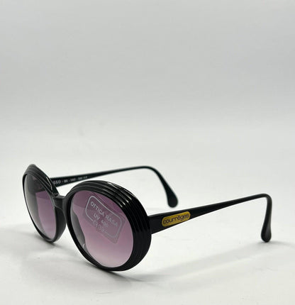 Courrèges Paris S50 Bk 140 Oversized Round Sunglasses-Vintage|Deadstock-Original Gradient Lenses-France
