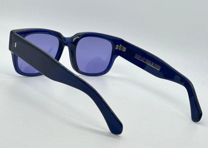 Cutler And Gross M1016 Cnb Sunglasses W|New Solid Soft Plum|Purple Tint Custom Lenses-Rare Blue-56Mm-Handmade In Italy