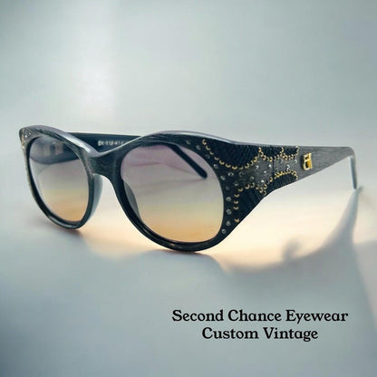 Emmanuelle Khanh 112 410 16 Vintage Sunglasses W|Brand New Custom Gradient Lenses