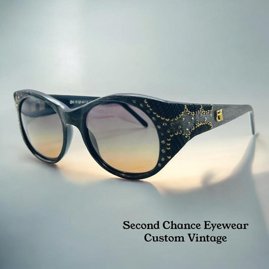 Emmanuelle Khanh 112 410 16 Vintage Sunglasses W|Brand New Custom Gradient Lenses