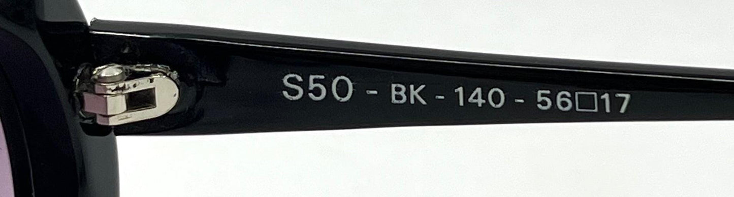 Courrèges Paris S50 Bk 140 Oversized Round Sunglasses-Vintage|Deadstock-Original Gradient Lenses-France