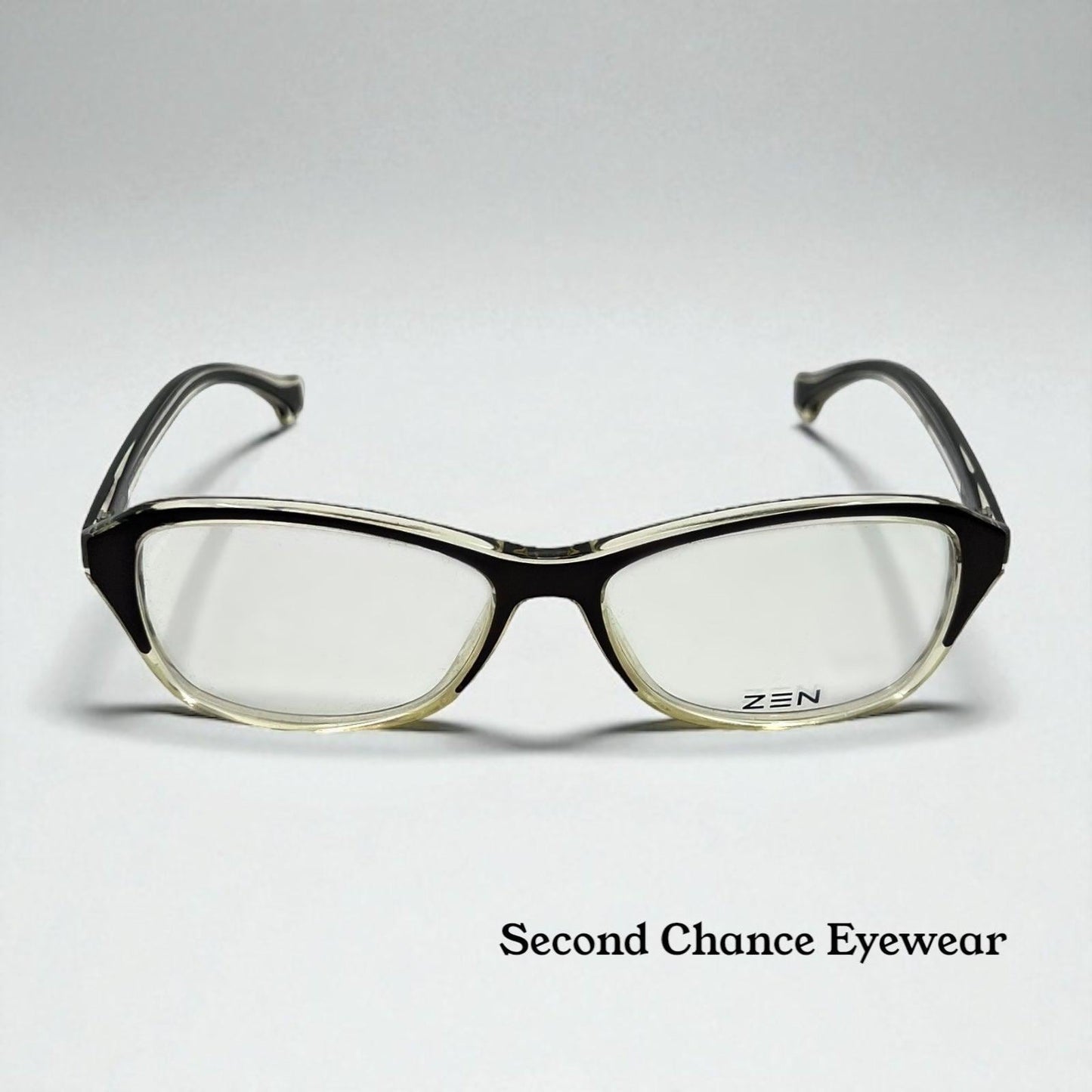 Zen Barcelona Z357b C.1 Eyeglass Frames 55-16 Black|Clear – New, Full Kit