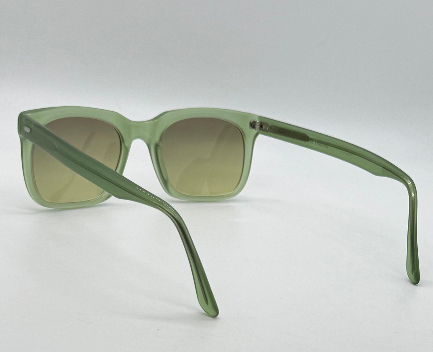 Cutler and Gross M:0974 Green Vintage Sunglasses w|New Olive–Citrus Gradient Custom Lenses-50mm