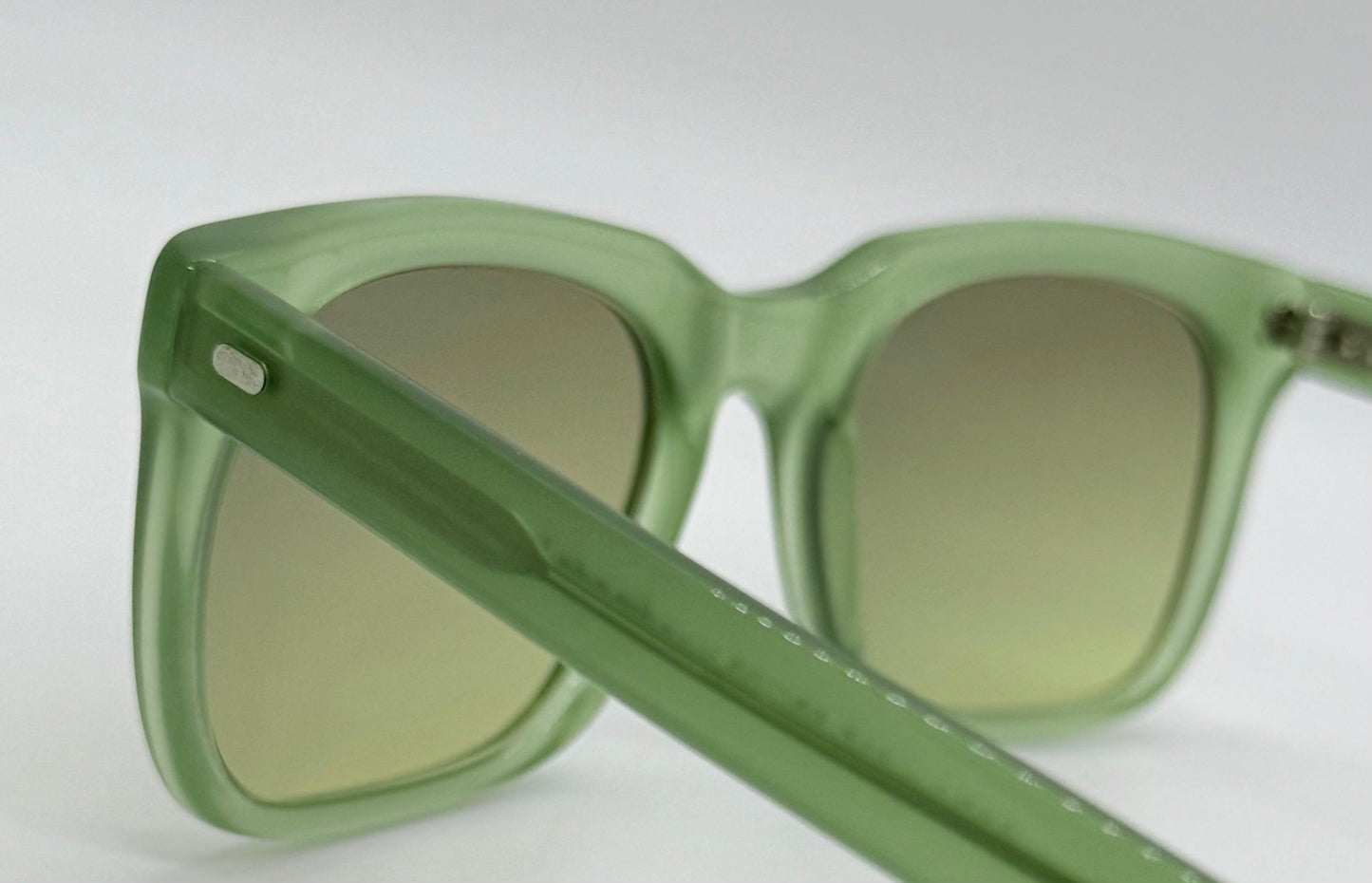 Cutler and Gross M:0974 Green Vintage Sunglasses w|New Olive–Citrus Gradient Custom Lenses-50mm