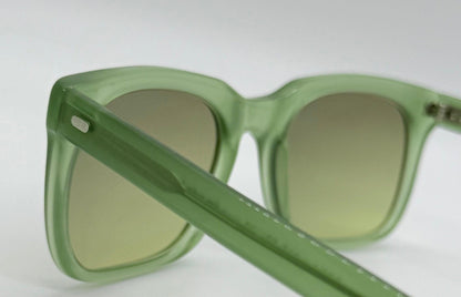 Cutler and Gross M:0974 Green Vintage Sunglasses w|New Olive–Citrus Gradient Custom Lenses-50mm