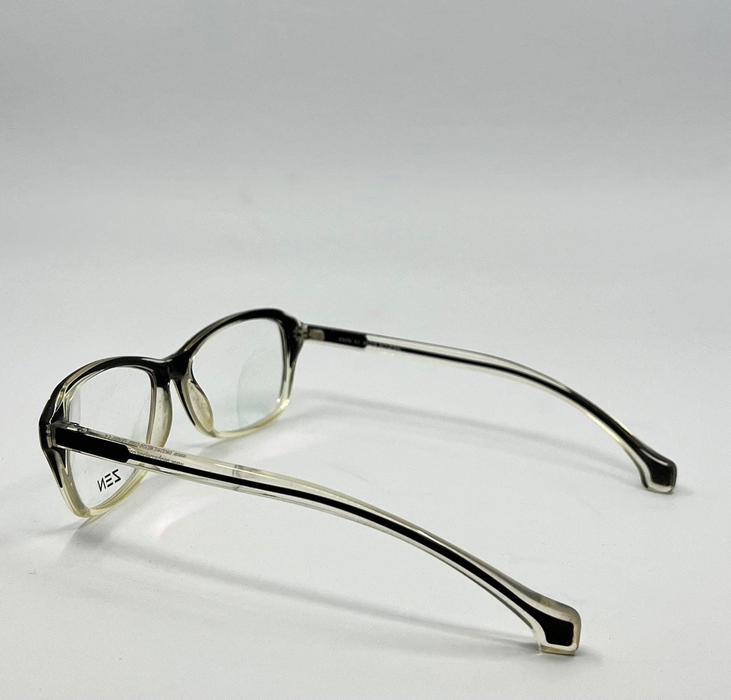 Zen Barcelona Z357b C.1 Eyeglass Frames 55-16 Black|Clear – New, Full Kit