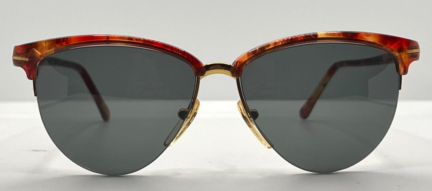 Versace 312|S Red Tortoise Vintage Sunglasses w|New Custom Lenses-52mm-Italy-Unworn