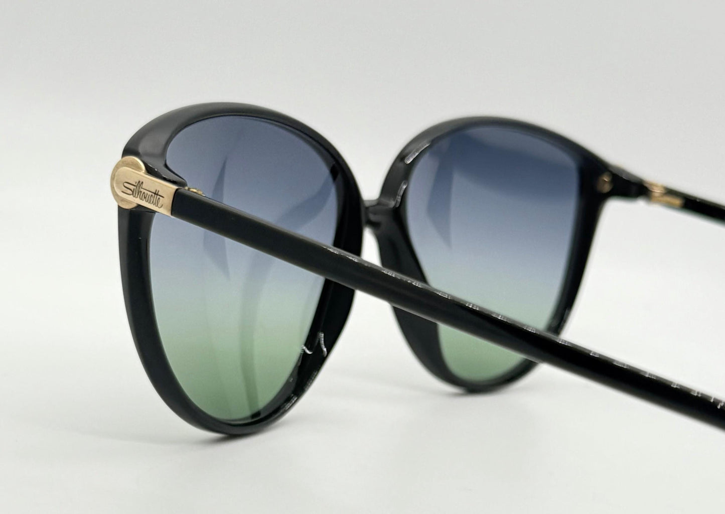 Silhouette M 1709 C 5504 Vintage Sunglasses w|New Blue-to-Green Custom Gradient Lenses