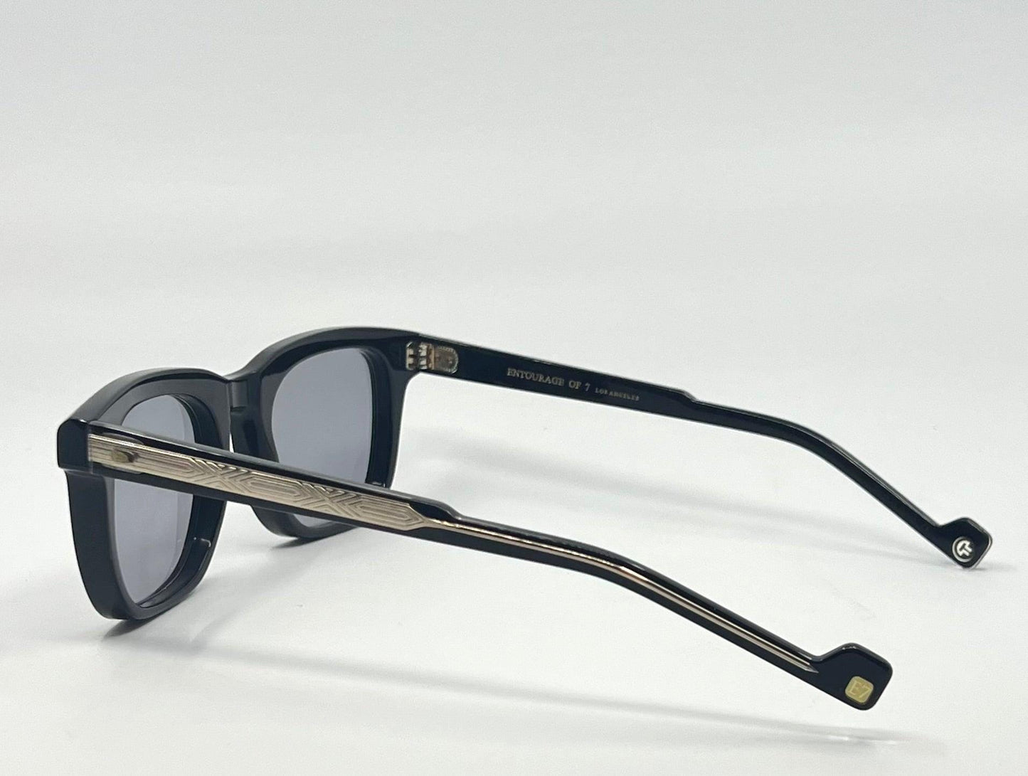 Entourage of 7 “Evander” Sunglasses w|New Solid Blue Custom Tinted Lenses-New|Unworn-Full Kit-Japan