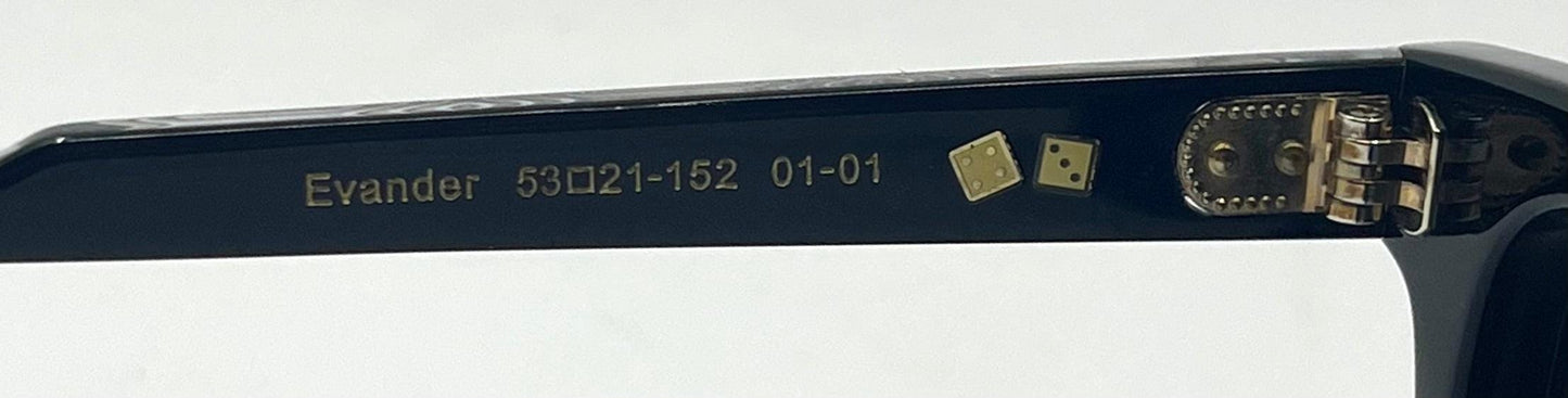 Entourage of 7 “Evander” Sunglasses w|New Solid Blue Custom Tinted Lenses-New|Unworn-Full Kit-Japan