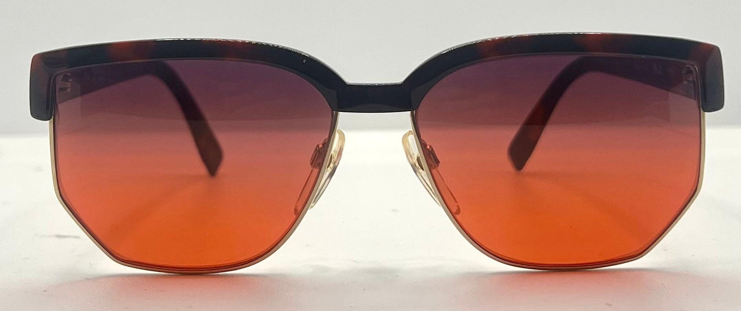 Silhouette V6054 M6067 Vintage Sunglasses w|New Custom Sunset Gradient Lenses-Austria