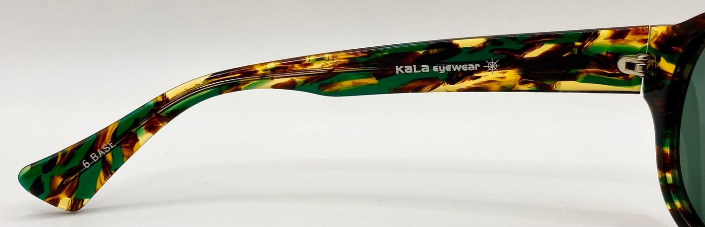 Deadstock Kala Eyewear - Usa Made Green|Brown|Amber Tortoise Shell Sunglasses