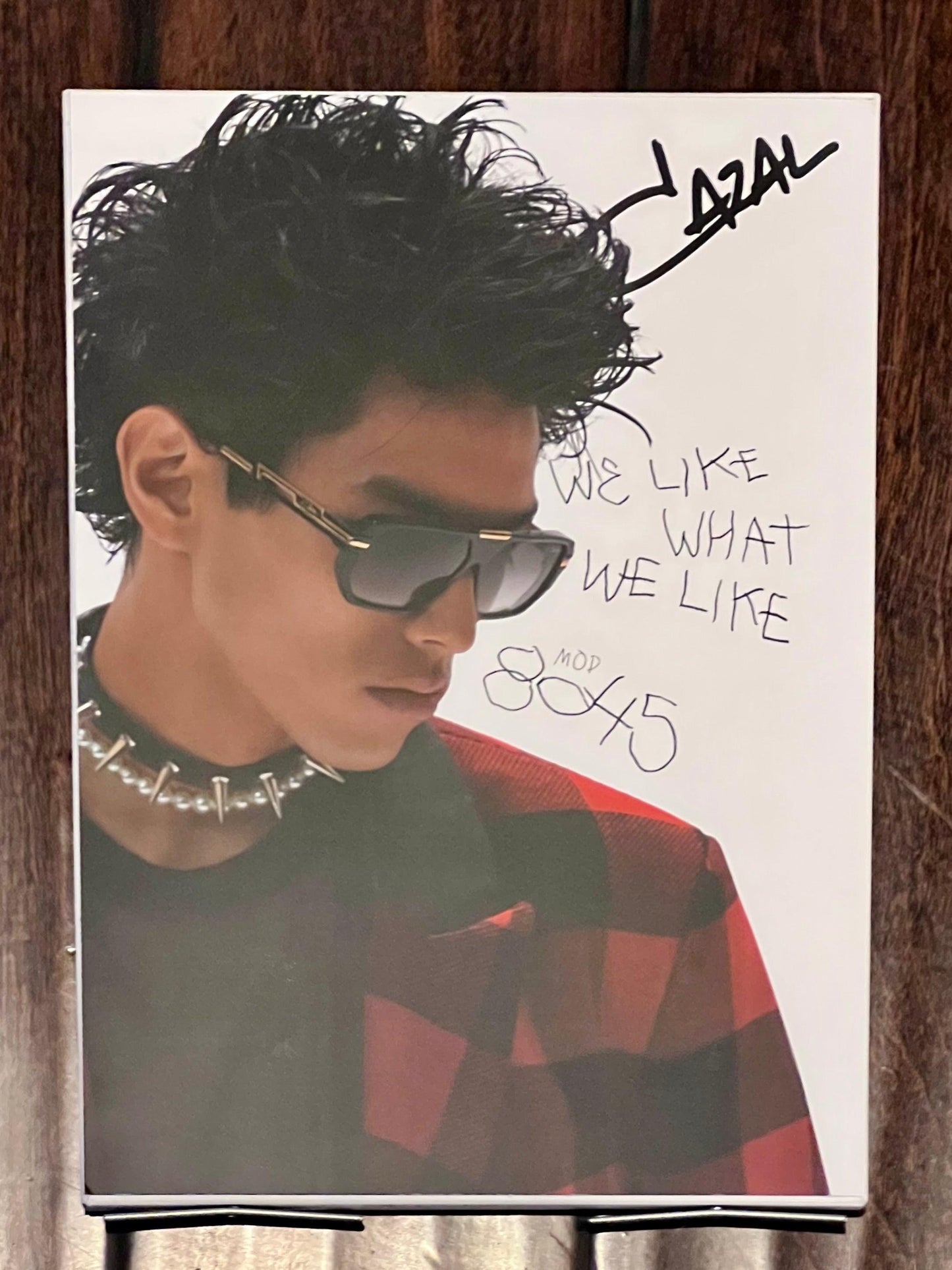 Cazal Counter Cards- Dual Sided Countertop Displays-Metal Foldout Legs-Brand New