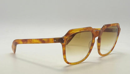 Jean Lafont Yan Vintage Sunglasses Amber Tortoise W| Original Glass Lenses