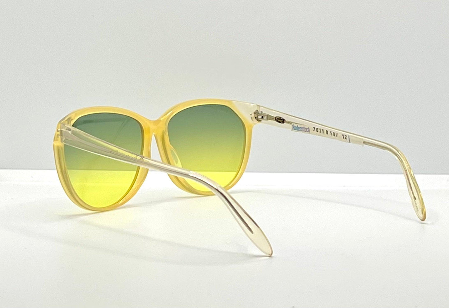 Rodenstock 7011 D Vintage Sunglasses-Transparent Yellow Frame w|New, Custom Lenses