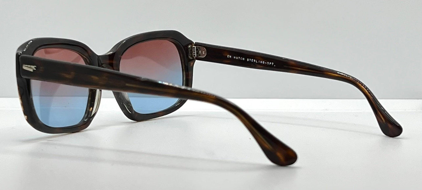 Em Hutch Sterling-Opt F.23 – 51-20 – Made In Japan – Custom Gradient Rose To Light Blue Lenses