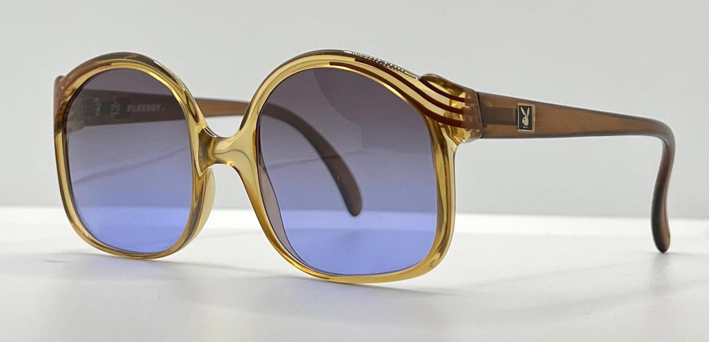 Playboy 4518 10-Vintage Sunglasses w|New, Custom Solid Lavender Lenses-Deadstock|Unworn