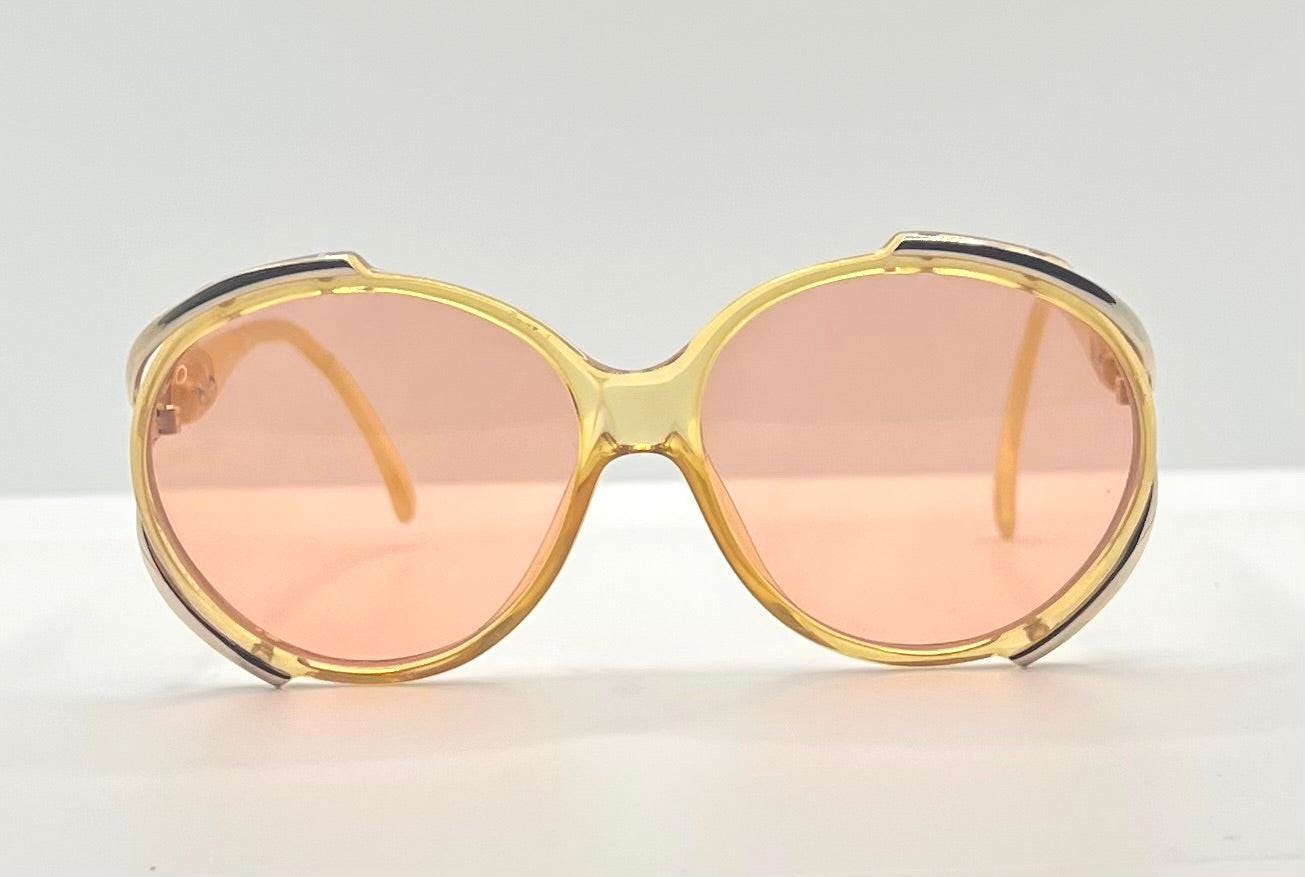 Vintage Christian Dior 2189 70 Sunglasses-Crystal Honey Optyl w|New, Custom Rose Lenses