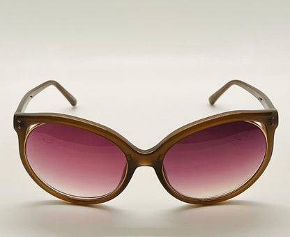Vintage Nos Linda Farrow Luxe Sunglasses – Brown Frame With Gradient Purple Lenses, Model Lf10205A