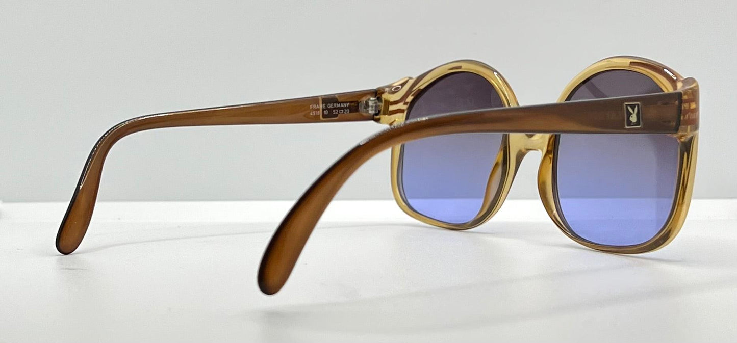 Playboy 4518 10-Vintage Sunglasses w|New, Custom Solid Lavender Lenses-Deadstock|Unworn