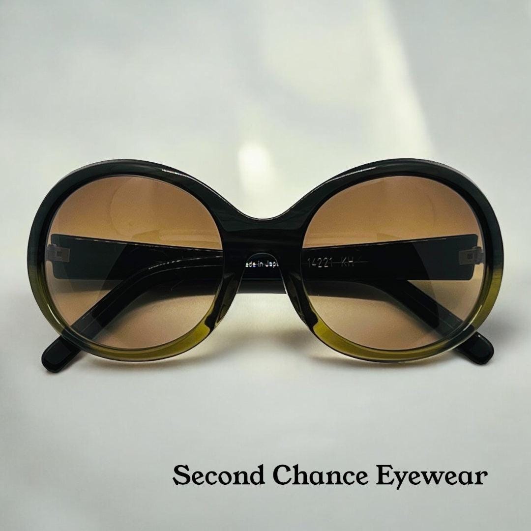 Christian Roth 14221 Kh Vintage Y2K-New|Old Stock Sunglasses-Two Tone Fade Rim-Made In Japan