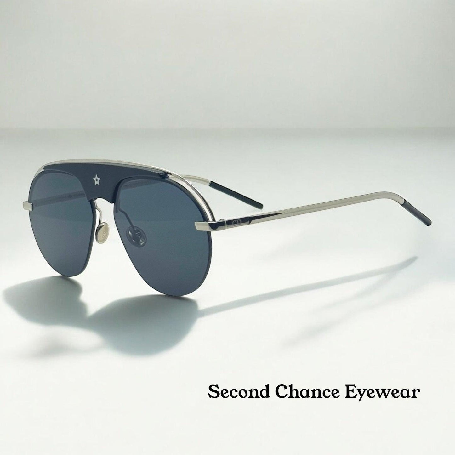 Dior Csa2K Dio(R)Evolution Sunglasses Black|Nickel Grey-Full Kit-New|Unworn