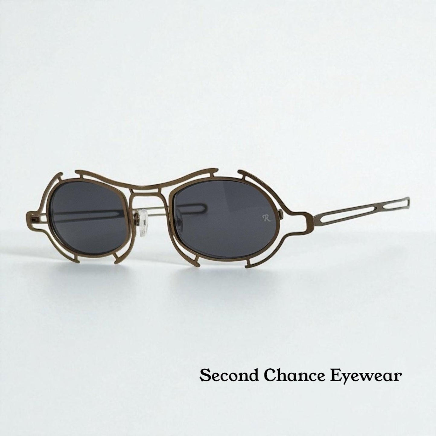 Raf Simons × Linda Farrow Raf13-C1 Bronze Sunglasses – Rare Collaboration