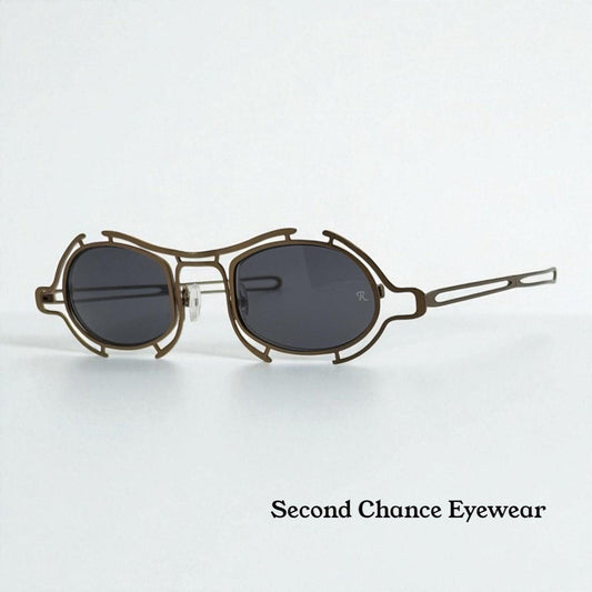 Raf Simons × Linda Farrow Raf13-C1 Bronze Sunglasses – Rare Collaboration