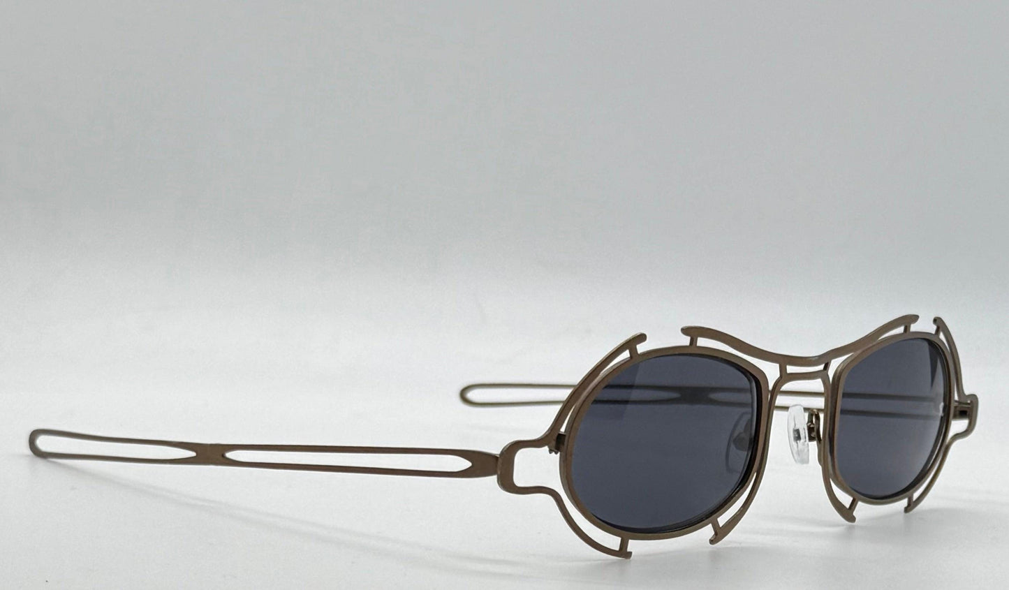 Raf Simons × Linda Farrow Raf13-C1 Bronze Sunglasses – Rare Collaboration