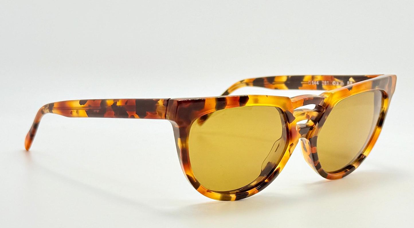 Vintage 1980s Alain Mikli O144 281 Sunglasses– Handmade in France-Original Glass Lenses