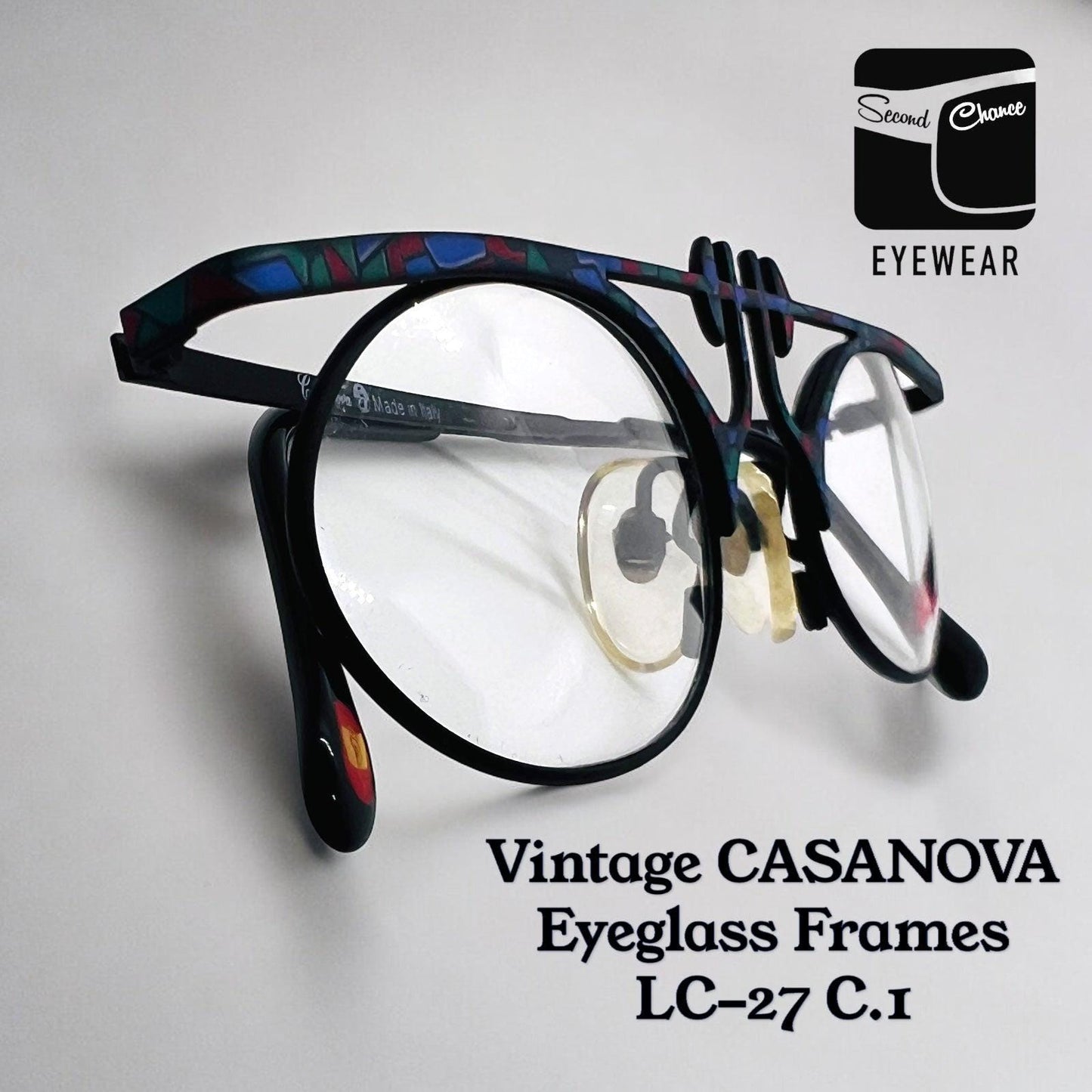 Vintage Casanova Lc-27 C.1 - New|Old Stock Eyeglasses Frame - Made In Italy