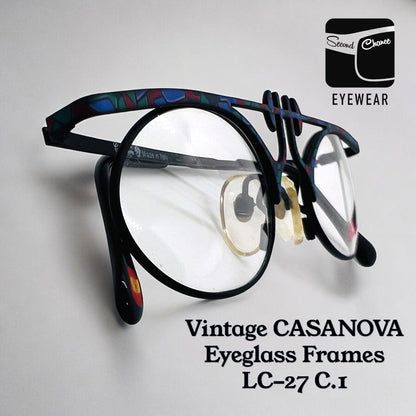 Vintage Casanova Lc-27 C.1 - New|Old Stock Eyeglasses Frame - Made In Italy